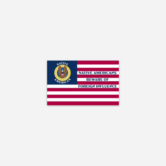 Know Nothing Flag Sticker