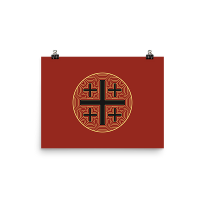 Jerusalem Cross Print