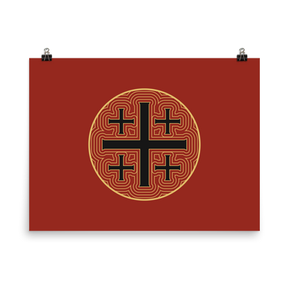 Jerusalem Cross Print