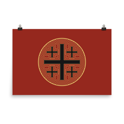 Jerusalem Cross Print