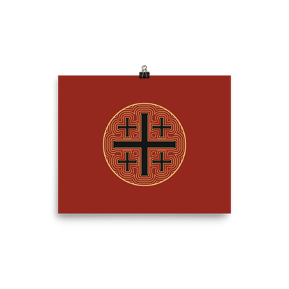 Jerusalem Cross Print