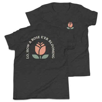 Lo, How a Rose E'er Blooming Youth T-Shirt - 1689 Designs