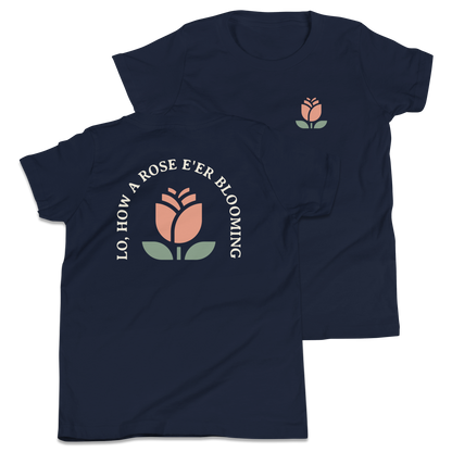 Lo, How a Rose E'er Blooming Youth T-Shirt - 1689 Designs