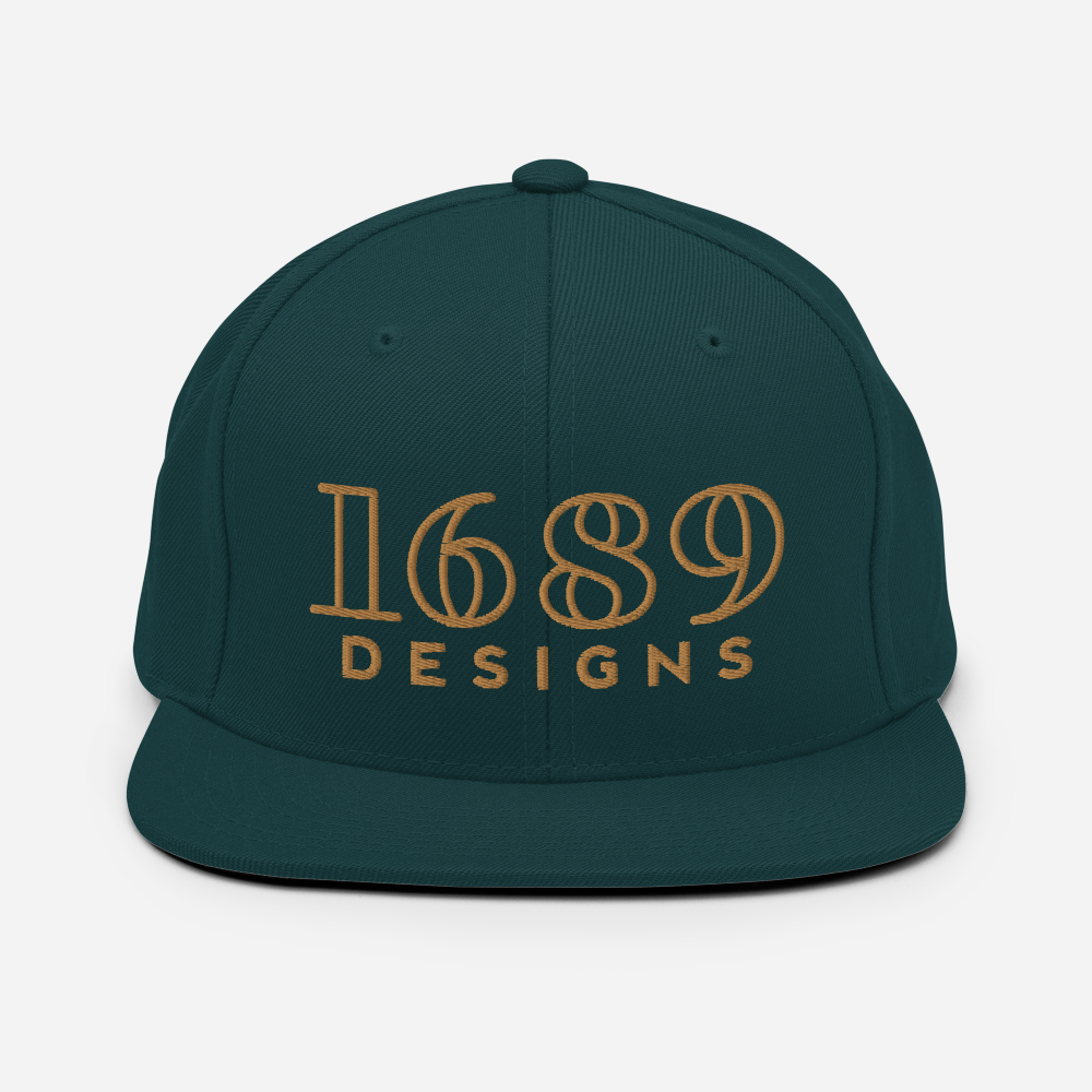 Snapback hat P flag design