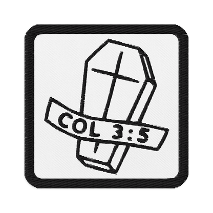 Colossians 3:5 Patch