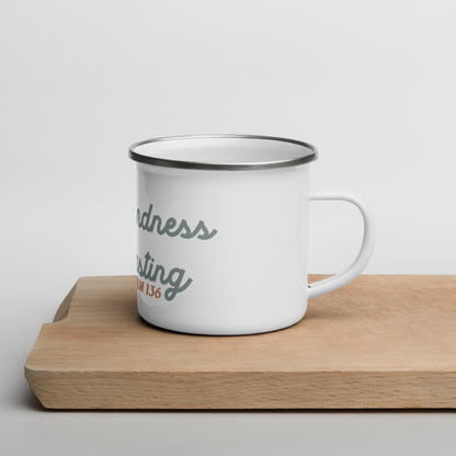 Psalm 136 12oz Enamel Mug