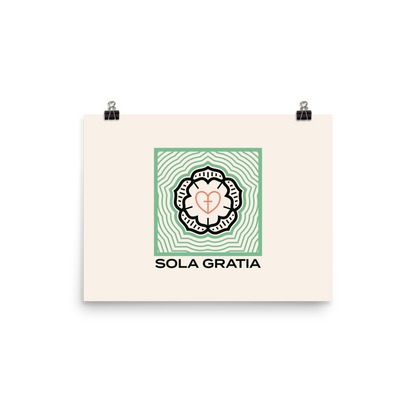 Sola Gratia Poster - 1689 Designs