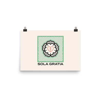 Sola Gratia Poster - 1689 Designs