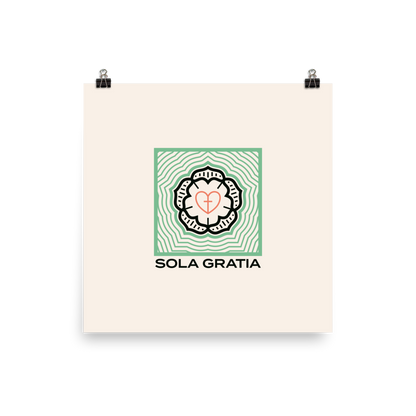 Sola Gratia Poster - 1689 Designs