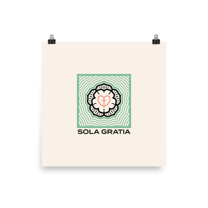 Sola Gratia Poster - 1689 Designs