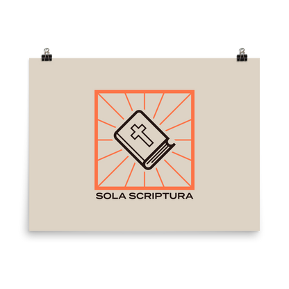 Sola Scriptura Poster - 1689 Designs