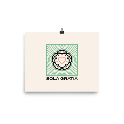 Sola Gratia Poster - 1689 Designs