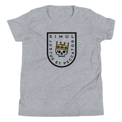 Simul Justus et Peccator Youth T-Shirt - 1689 Designs