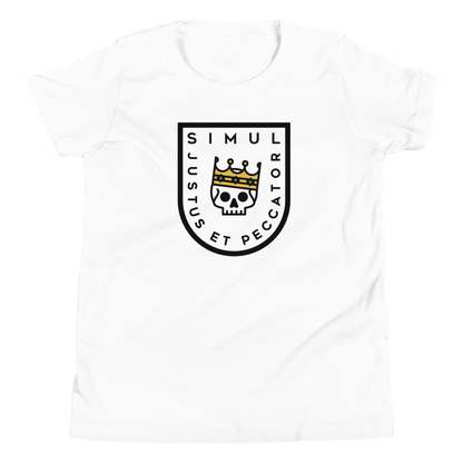 Simul Justus et Peccator Youth T-Shirt - 1689 Designs